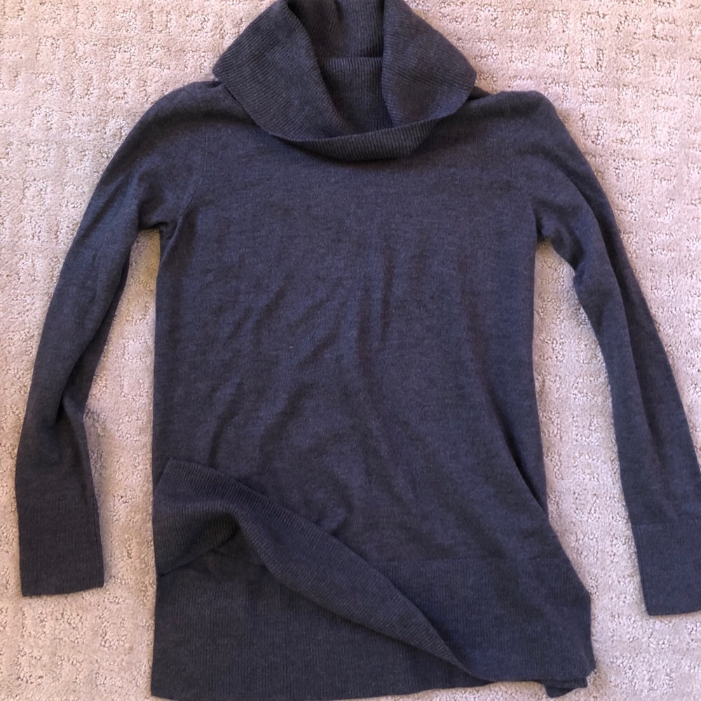 Petite Cowl Neck Tunic Sweater